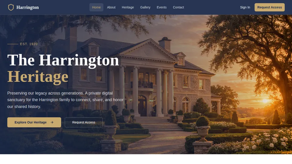 The Harrington Estate, 1935